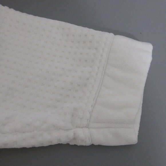 KassaSpa Robe Unisex L/XL 100% Fine Ring Spun Cotton White Terry Chenille Waffle - Picture 8 of 9